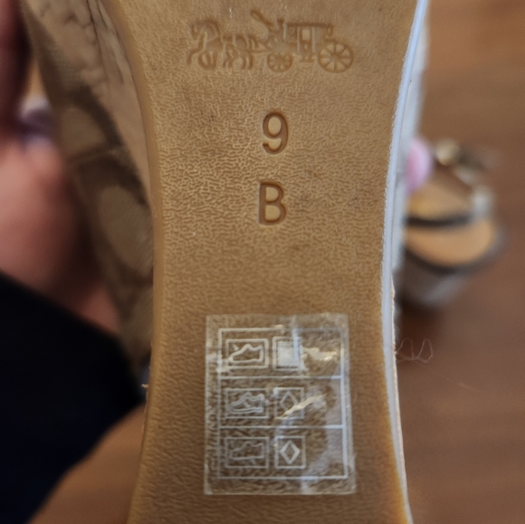 Coach Brown Wedge Sandals - Picture 6 of 7